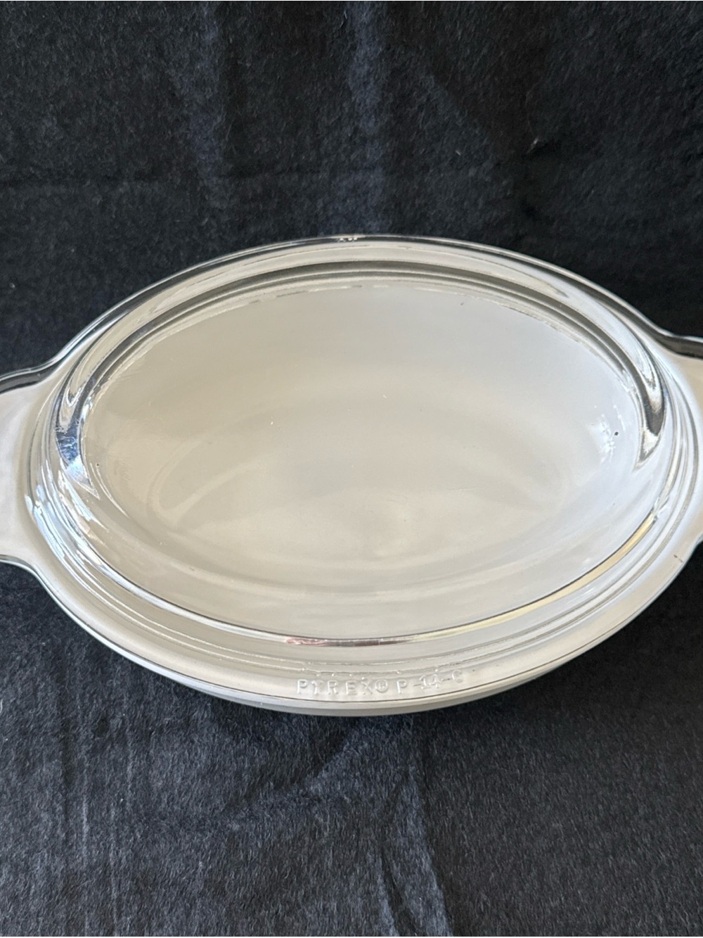CORNING WARE  P-14-B  14 OZ  WHITE CASSEROLE DISH W/ CLEAR PYREX GLASS LID - Picture 4 of 10